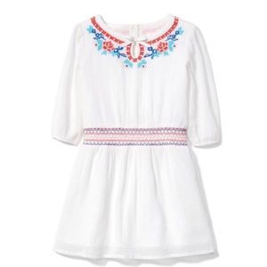 NWT Janie & Jack cotton gauze embroidered dress